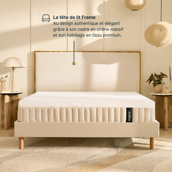 Le pack sommier + tête de lit
