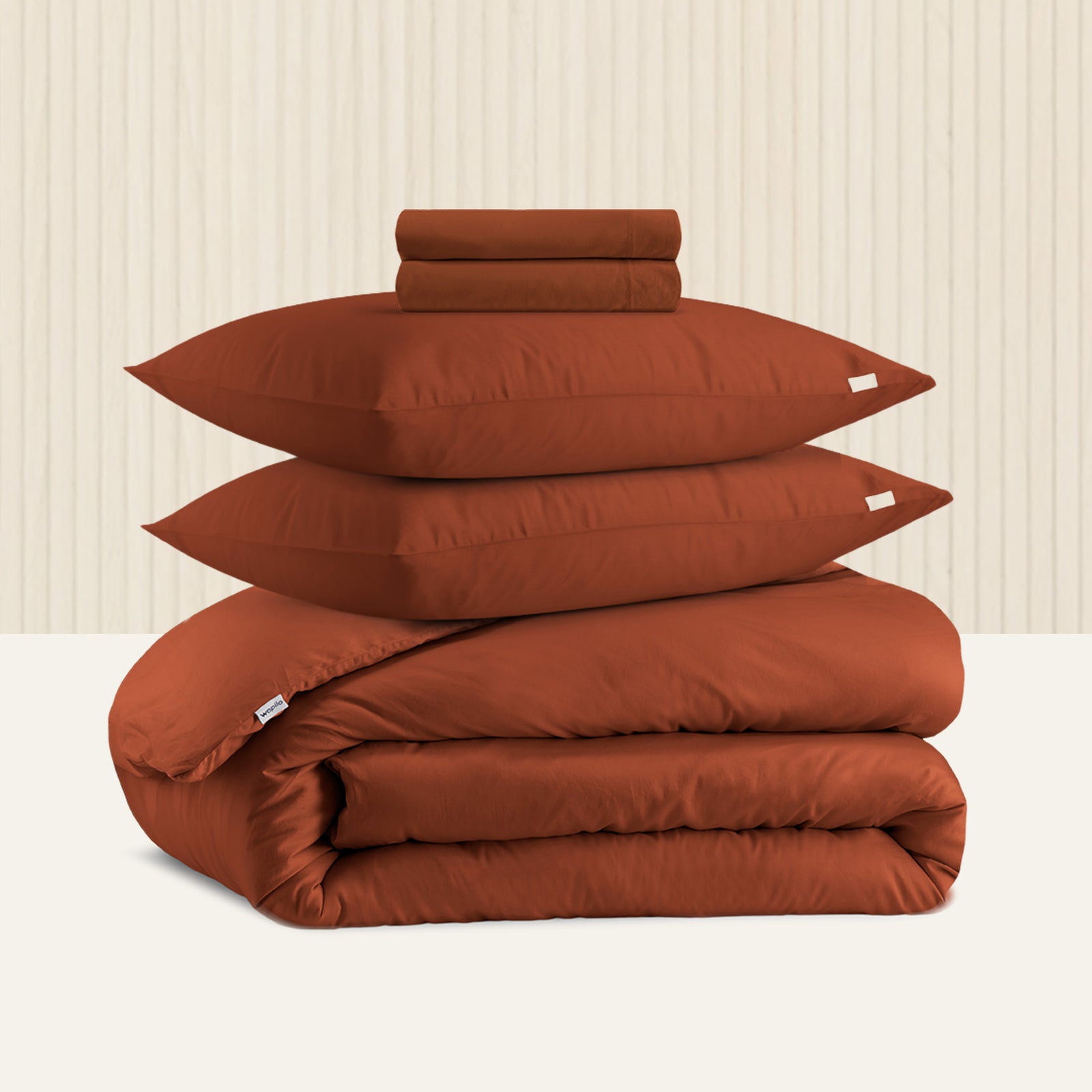 La parure de lit en satin de coton bio