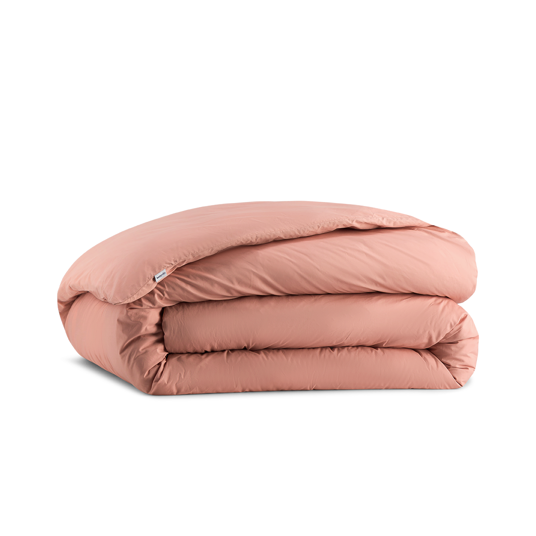 La housse de couette enfant en percale de coton bio - Bois de rose