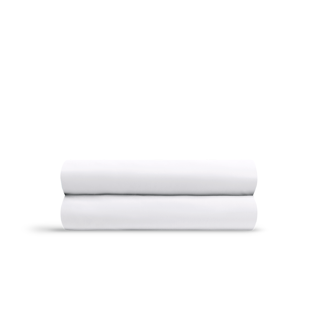 Le drap-housse en percale de coton bio - Blanc