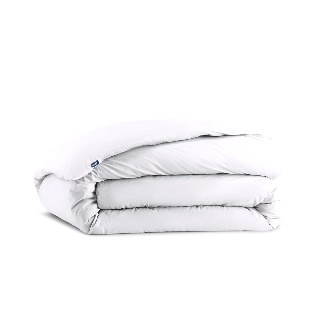 La housse de couette en percale de coton bio - Blanc