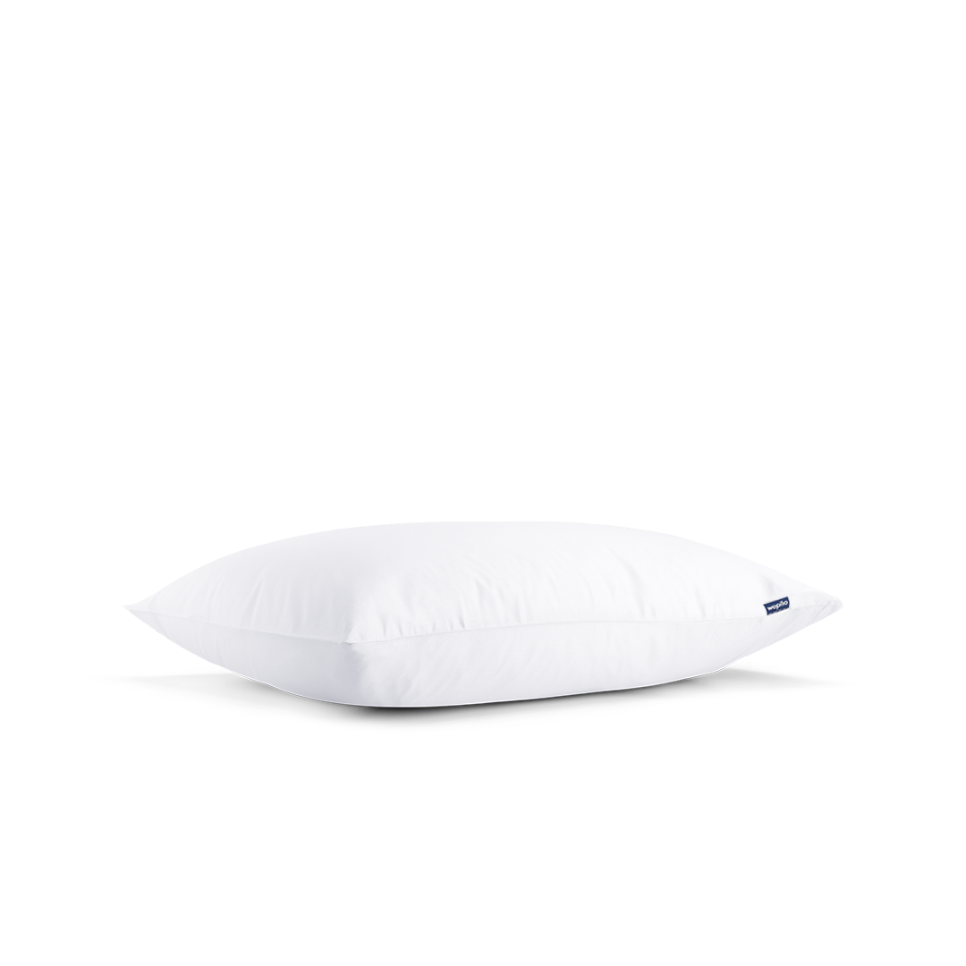 La taie d'oreiller en satin de coton bio - Blanc