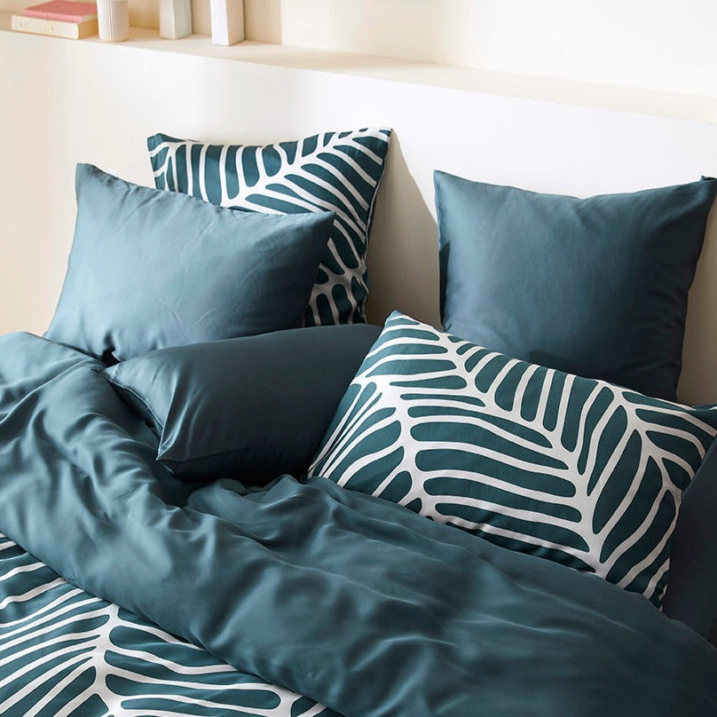 La taie d'oreiller en Tencel™ - Bleu ardoise
