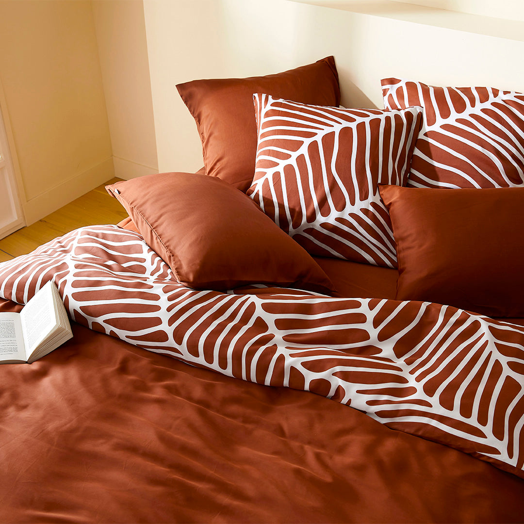 La taie d'oreiller en Tencel™ - Terracotta