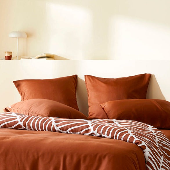 La taie d'oreiller en Tencel™ - Terracotta