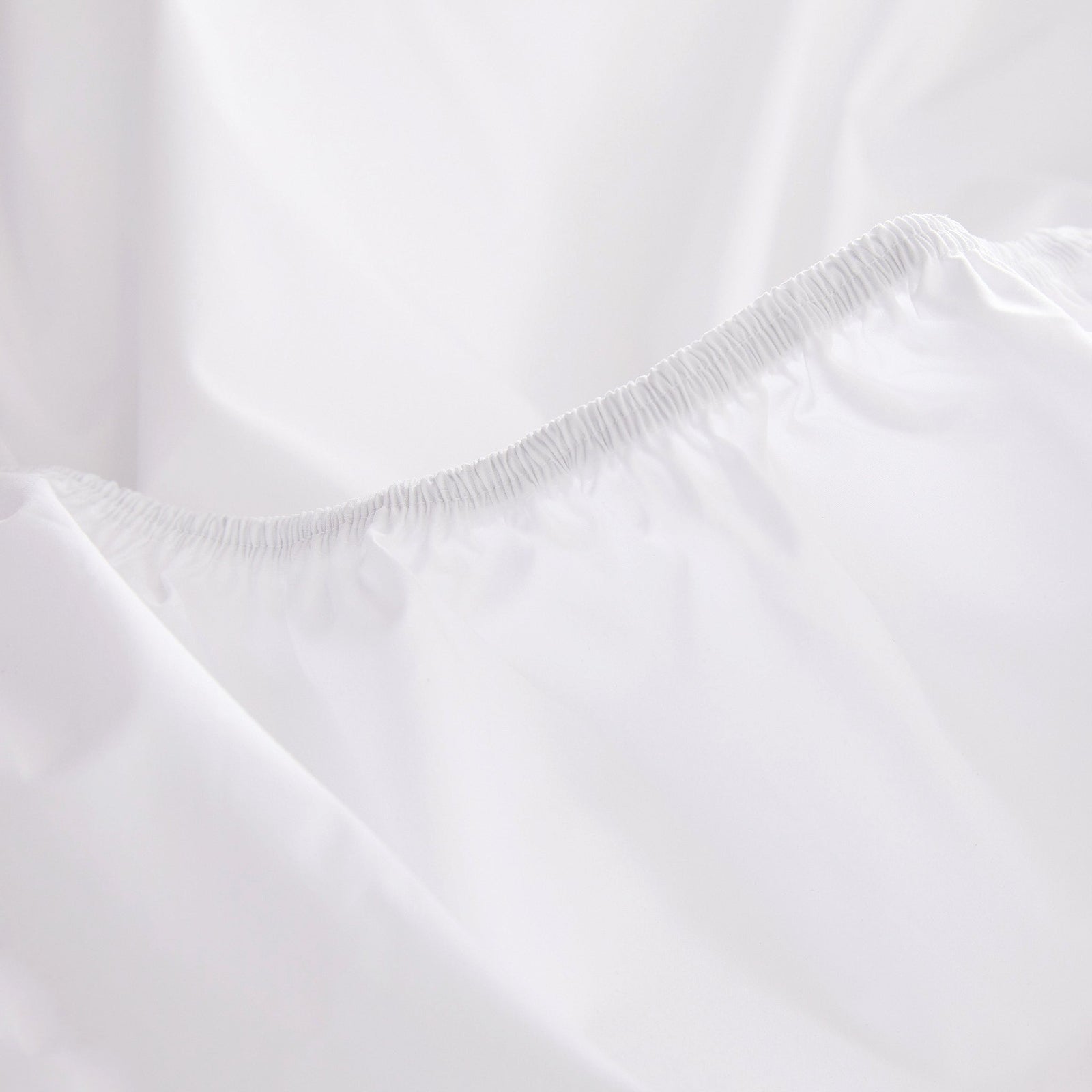 Le drap-housse en percale de coton bio - Blanc